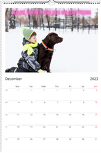 Load image into Gallery viewer, Customize Wall calendars with your kids and pets picture

