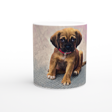 Load image into Gallery viewer, Cute Puppies Art White 11oz Ceramic Mug Style#12

