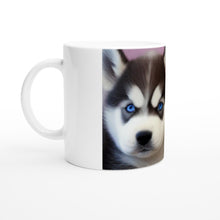 Load image into Gallery viewer, Cute Puppies Art White 11oz Ceramic Mug Style#2
