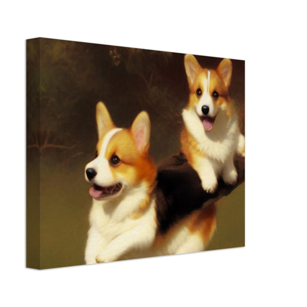 Cute puppies  Art Style#45. Available in several sizes and types.