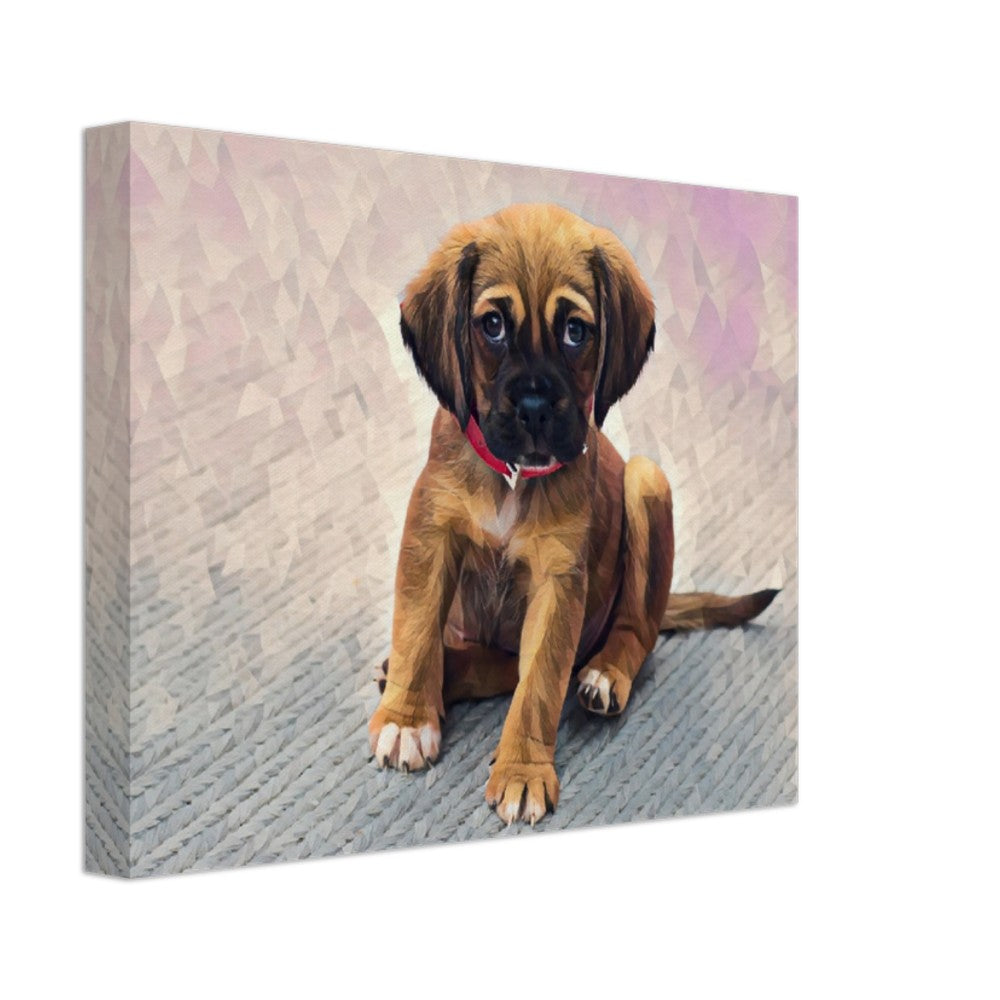 Cute puppies  Art Canvas style#20. Available in several sizes and types.