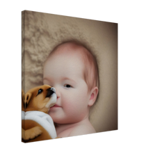 Load image into Gallery viewer, Cute Kids &amp;  Puppies Wall Art Style #1
