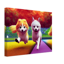 Load image into Gallery viewer, Cute puppies  Art  style#42. Available in several sizes and types.
