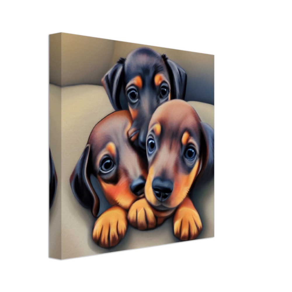 Cute puppies Art style# 37. Available in several sizes and types.