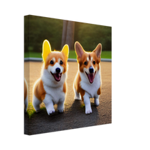 Load image into Gallery viewer, Cute puppies  Art Canvas style# 50. Available in several sizes and types.

