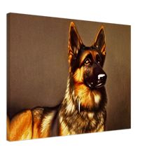 Load image into Gallery viewer, German Shepherd John Singer Sargent Style Painting Canvas Cute Dog Exclusive Style#4. Available in several sizes and types.
