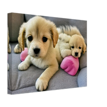 Load image into Gallery viewer, Cute puppies Art  style# 67. Available in several sizes and types.
