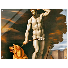 Load image into Gallery viewer, Landscape Art Michel Angelo Style German Shepherd Painting -2 Canvas
