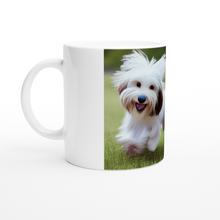 Load image into Gallery viewer, Cute Puppies Art White 11oz Ceramic Mug Style#10
