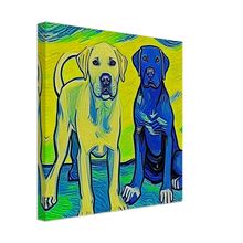 Load image into Gallery viewer, Labrador Retriever Vincent Van Gogh style painting Canvas Canvas

