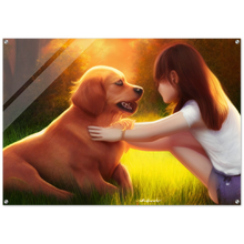 Load image into Gallery viewer, Cute Kids &amp;  Puppies Wall Art Style #5
