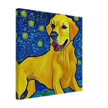 Load image into Gallery viewer, Golden Retriever Vincent Van Gogh Stle Painting Canvas
