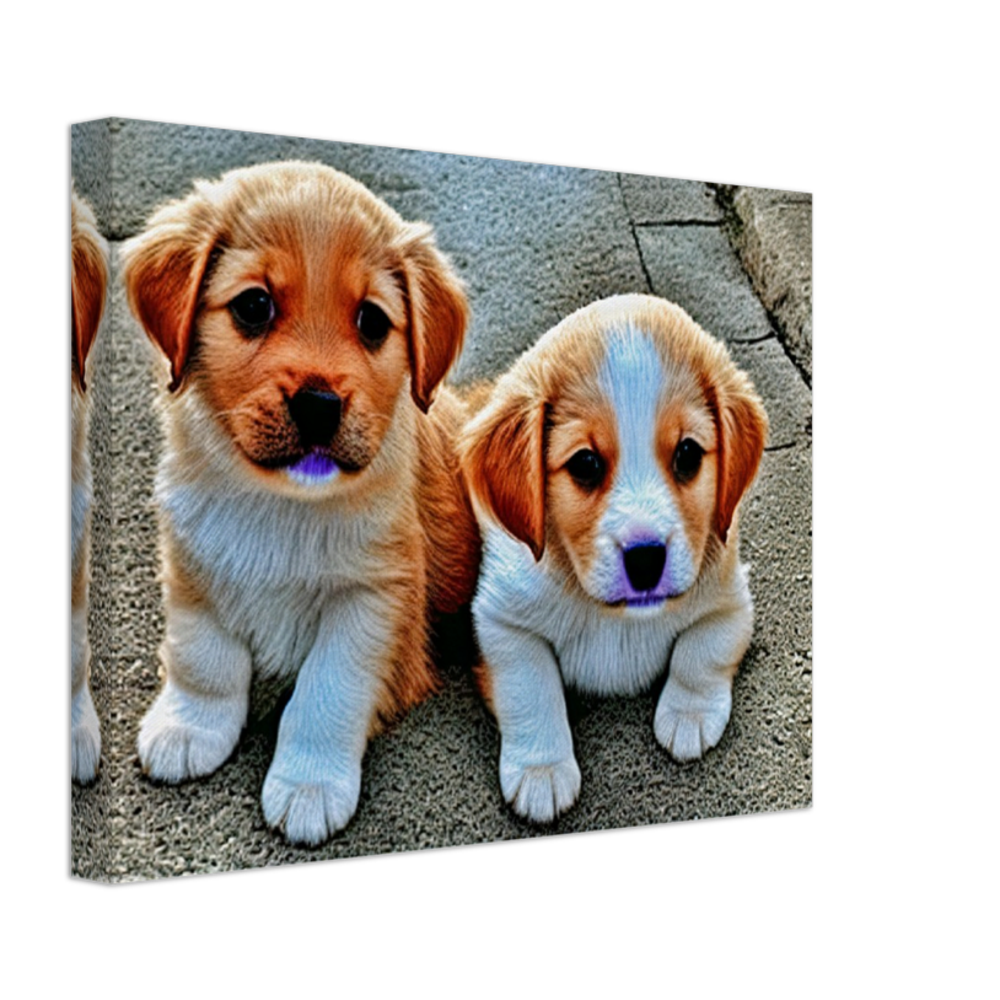 Cute puppies Art style# 72. Available in several sizes and types.