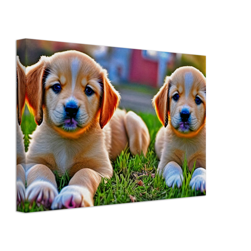 Cute puppies Art  style# 66. Available in several sizes and types.
