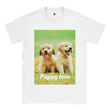 Load image into Gallery viewer, Classic Unisex Crewneck T-shirt Puppy Love Style #1
