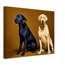 Load image into Gallery viewer, Labrador Retriever Rembrandt Style Painting-2 Canvas
