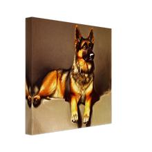 Load image into Gallery viewer, German Shepherd John Singer Sargent Style Painting Canvas Cute Dog Exclusive Style#4. Available in several sizes and types.
