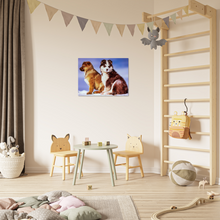Load image into Gallery viewer, Cute puppies Art Style#3.  Available in several sizes and types.

