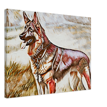 Load image into Gallery viewer, The German Shepherd Art Painting Canvas
