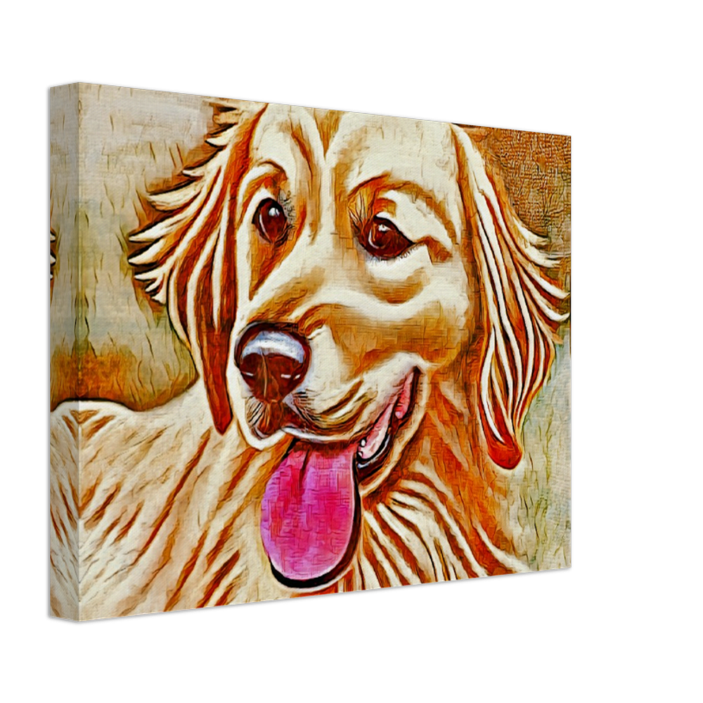 Golden Retriever Painting Style#3. Available in several sizes and types.