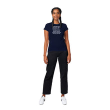 Load image into Gallery viewer, Customize Classic Women&#39;s Crewneck T-shirt. Take a selfie or upload an image. Unlimited Possibilities.
