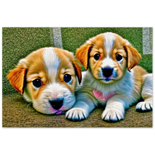 Load image into Gallery viewer, Cute puppies Art style# 73. Available in several sizes and types.
