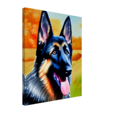 Load image into Gallery viewer, The German Shepherd Water Color Art Painting-3 Canvas
