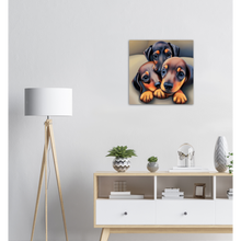 Load image into Gallery viewer, Cute puppies Art style# 37. Available in several sizes and types.
