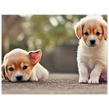 Load image into Gallery viewer, Cute puppies Art style# 74. Available in several sizes and types.
