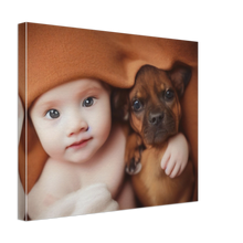 Load image into Gallery viewer, Cute Kids &amp;  Puppies Wall Art Style #2
