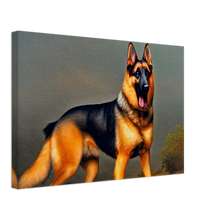 Load image into Gallery viewer, Frederic Edwin Church Style German Shepherd Painting-2  Canvas
