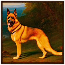 Load image into Gallery viewer, Landscape Art Frederic Edwin Church Style German Shepherd Painting Canvas
