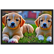 Load image into Gallery viewer, Cute puppies Art  style# 66. Available in several sizes and types.
