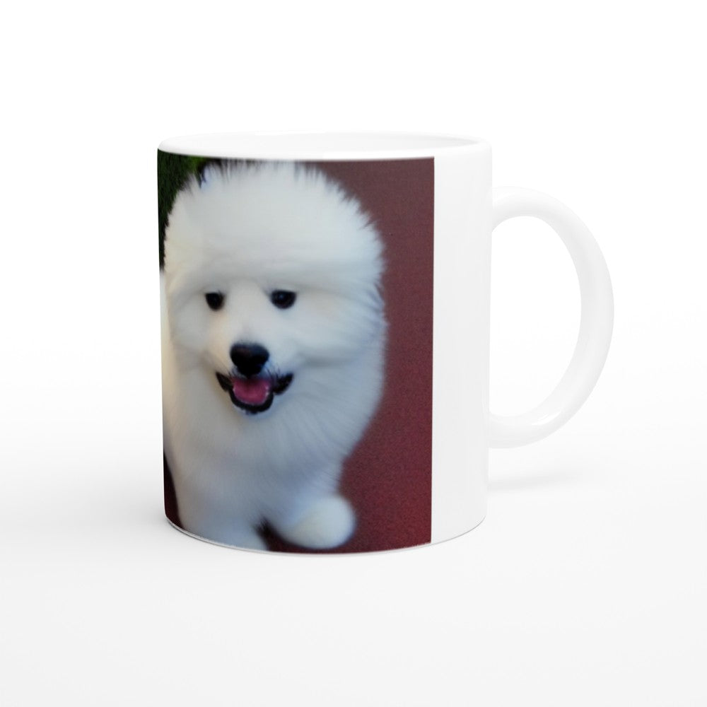 Cute Puppies Art White 11oz Ceramic Mug Style#1
