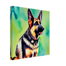 Load image into Gallery viewer, The German Shepherd Water Color Art Painting-1 Canvas
